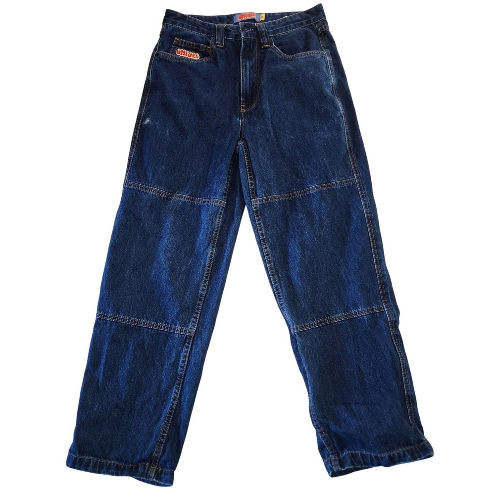Jnco Gypuro Vintage Baggy Wide Leg Skate Jeans Dark Wash 28 retro rare Y2K skate